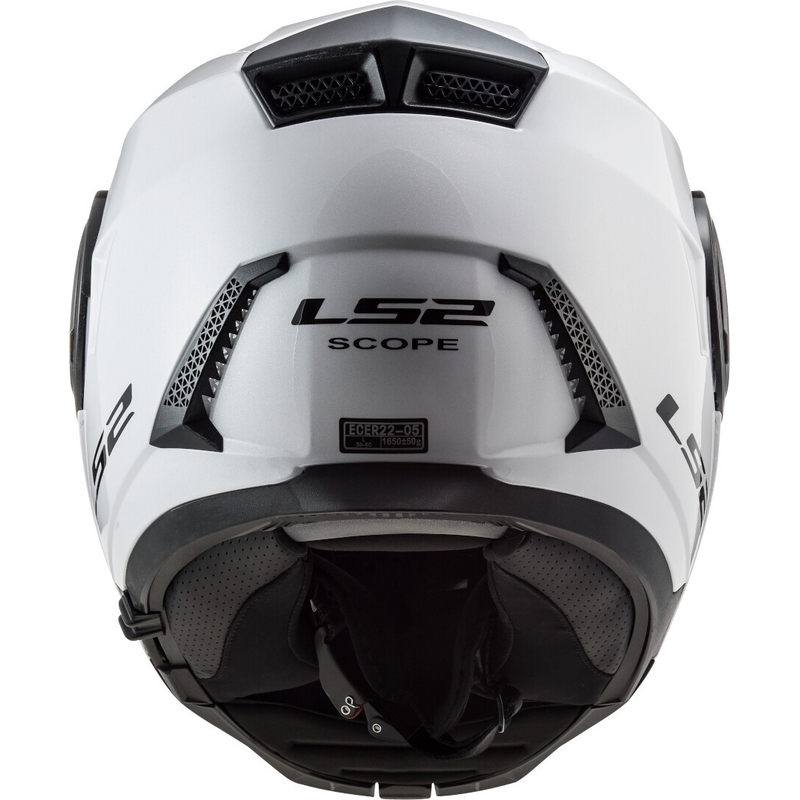 Vyklápěcí přilba na motorku LS2 FF902 Scope Solid bílá