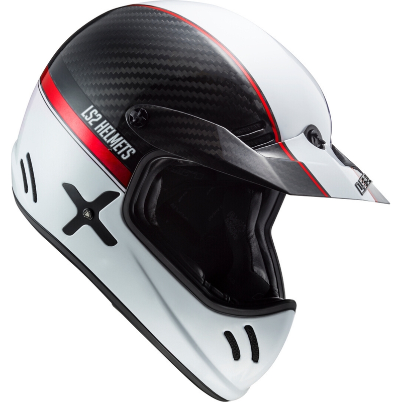 Motokrosová přilba LS2 MX471 Xtra Yard bílo-černo-červená