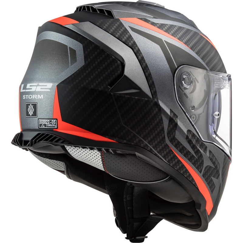 Integrální přilba na motorku LS2 FF800 Storm Racer titanovo-fluo oranžová