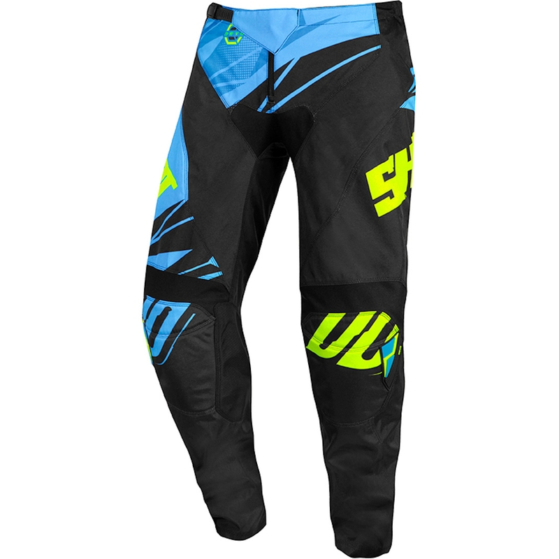 Dětské motokrosové kalhoty Shot Devo Ventury modro-černo-fluo žluté výprodej