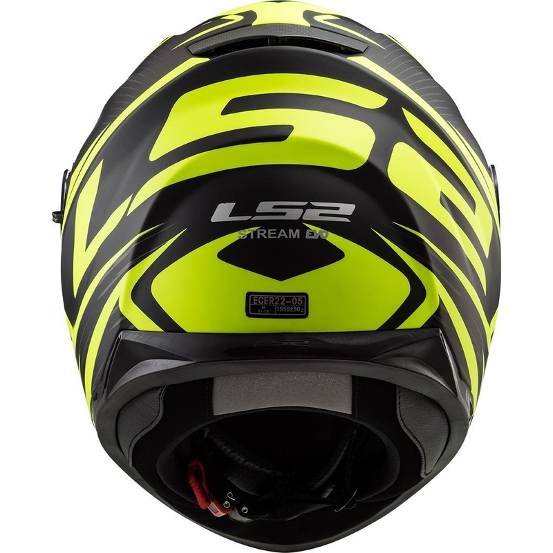 LS2 FF320 Stream Evo Jink must-fluo kollane integreeritud mootorratta kiiver