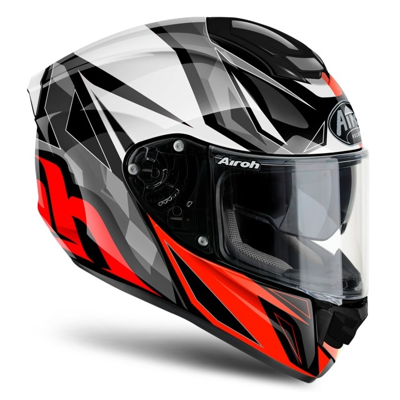 Integrální přilba na motorku Airoh ST 501 Thunder červeno-černo-bílo-šedá