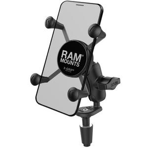 RAM Mounts X-Grip mobiiltelefonihoidja koos kaelakinnitusega mootorratta juhtraua jaoks