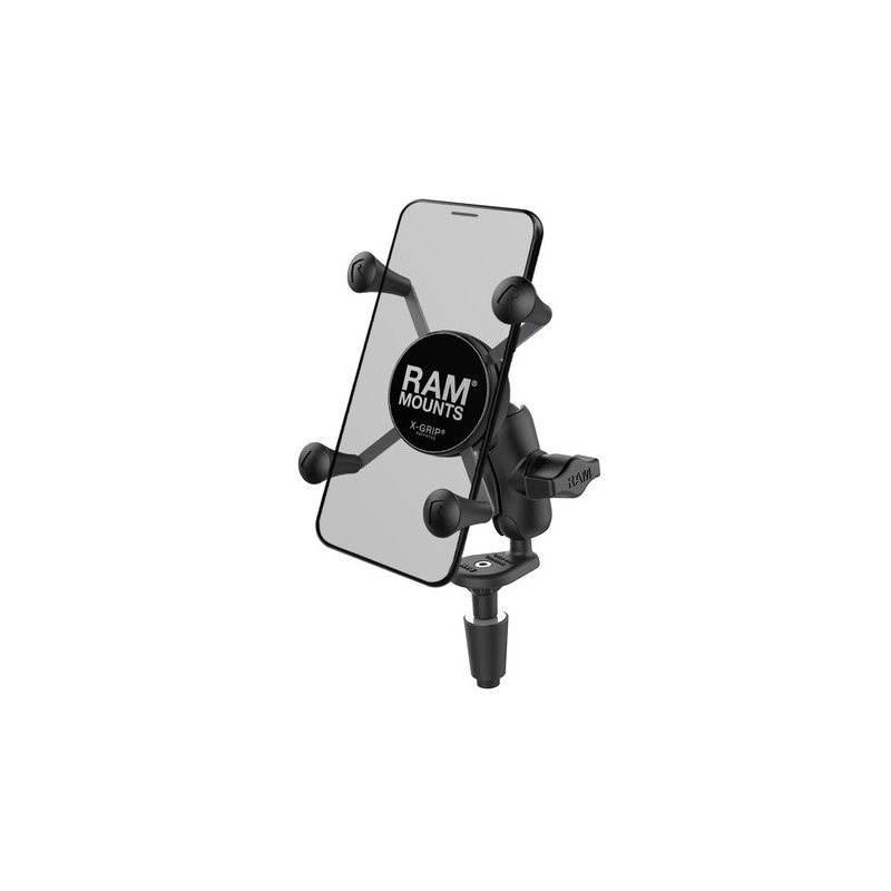 RAM Mounts X-Grip mobiiltelefonihoidja koos kaelakinnitusega mootorratta juhtraua jaoks