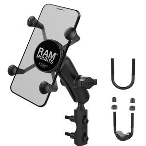 RAM Mounts X-Grip mobiiltelefoni hoidik koos piduri/käigukangi/käepideme kinnitusega