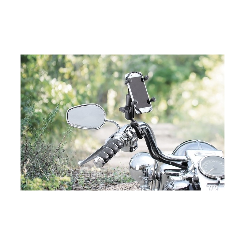 RAM Mounts X-Grip mobiiltelefoni hoidik koos piduri/käigukangi/käepideme kinnitusega