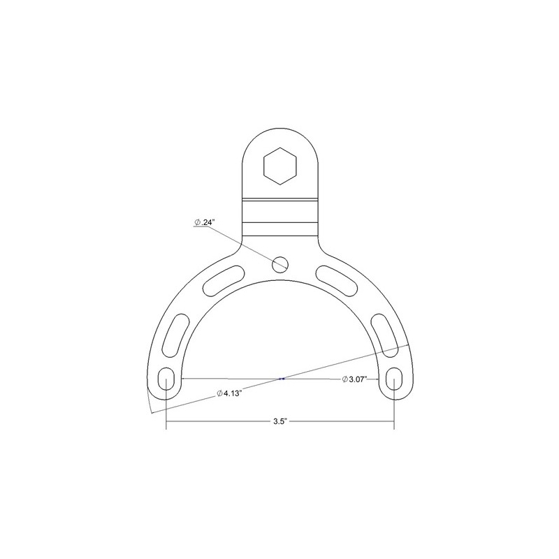 Úchyt pro držák RAM Mounts na víčko nádrže motocyklů