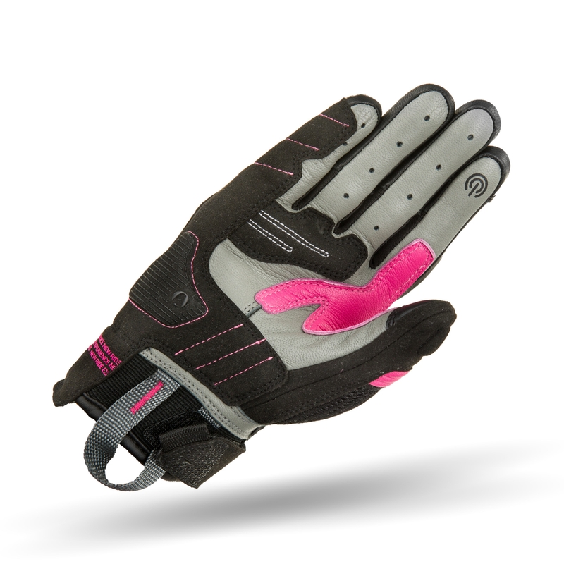 Naiste Shima X-Breeze 2 mustad ja roosad mootorratta kindad
