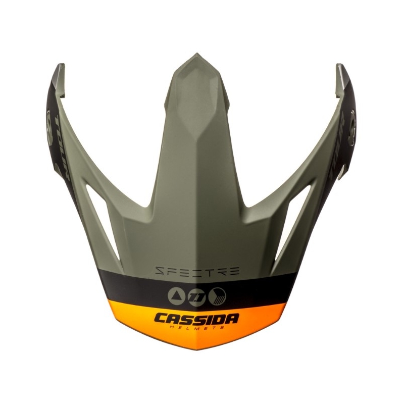 Cassida Tour 1.1 Spectre kiivri visiir must-hallikas-roheline-fluororanž