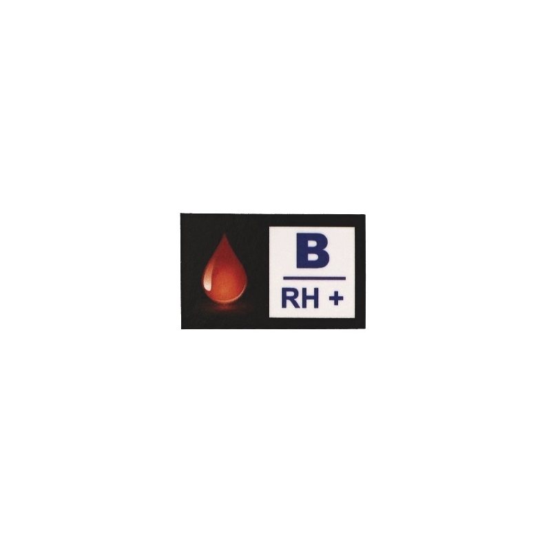 Veregrupi B RH+ kleebis