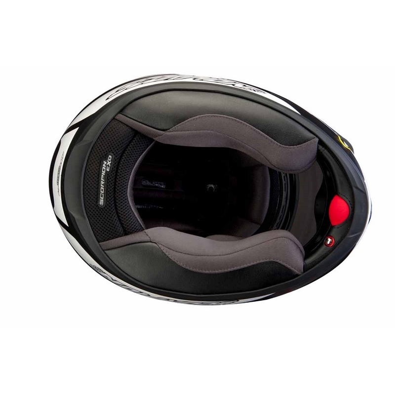 Integrální přilba Scorpion EXO-410 Altus černo-bílá výprodej